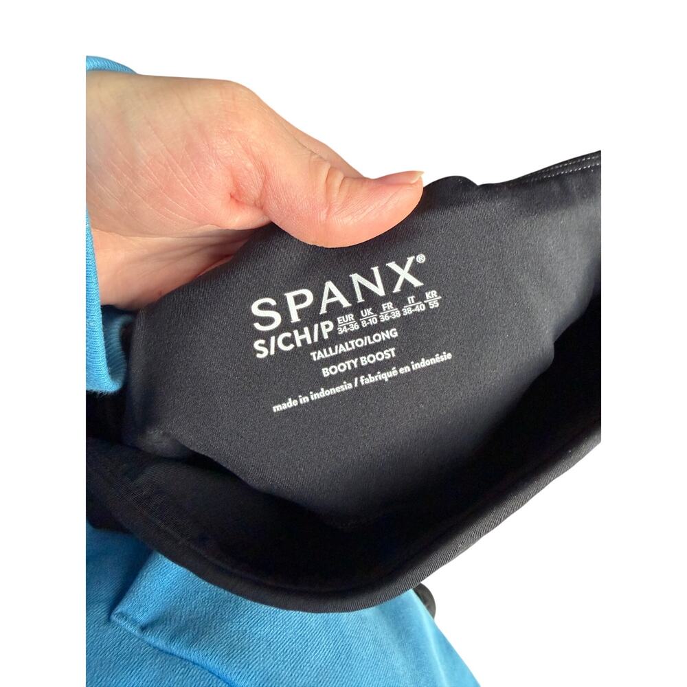 SPANX Booty Boost Active Crop Flare Pants Black S Tall - Picture 4 of 4